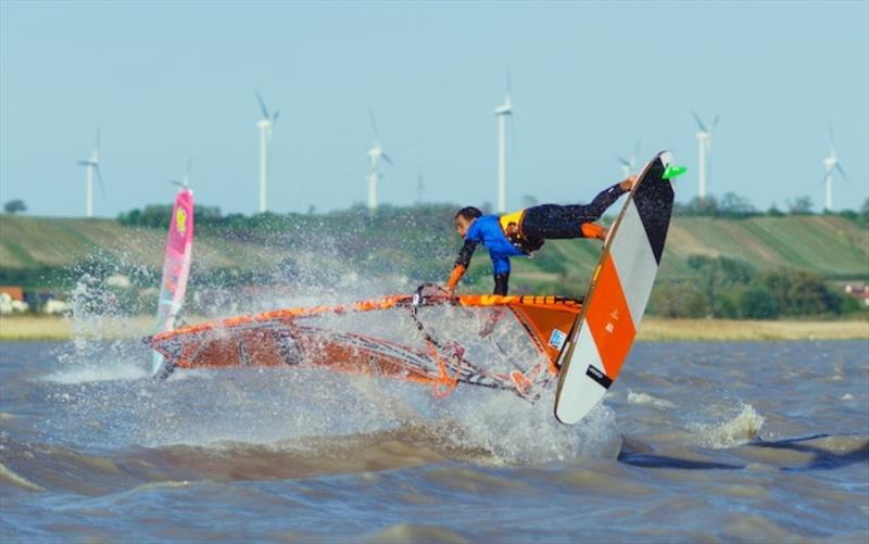 Tonky Frans takes victory photo copyright EFPT taken at  and featuring the Windsurfing class