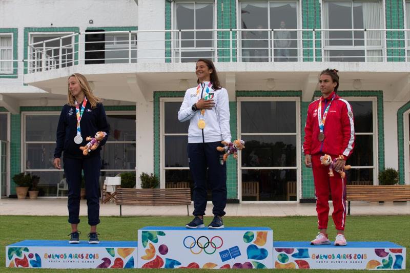 Podium  - 2018 Youth Olympic Games - photo © World Sailing