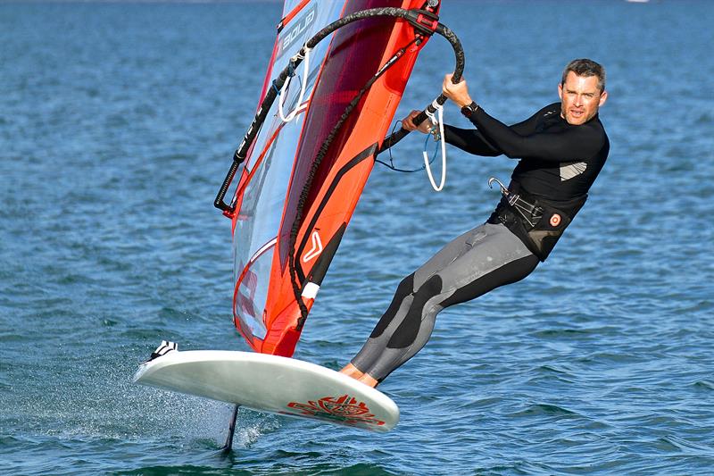 Windfoiling - Takapuna Beach - October 2018 photo copyright Richard Gladwell taken at Takapuna Boating Club and featuring the Windsurfing class