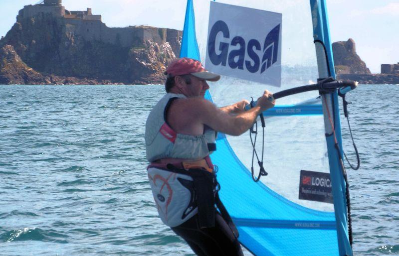 Justin Horton in the 21st Jersey Regatta photo copyright Bill Harris taken at Royal Channel Islands Yacht Club and featuring the Windsurfing class