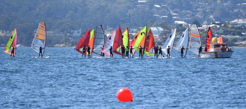 Windsurfers on the River Derwent - photo © Jane Austin