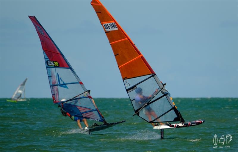 2020 Australian Windfoil Championships day 2 photo copyright Kat Pearson / Surf Sail Kite taken at Royal Queensland Yacht Squadron and featuring the Windsurfing class