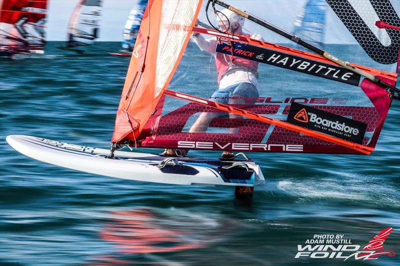 Patrick Haybittle - NZ Windfoiler National Championships - March 13-15, 2020 - Manly Sailing Club photo copyright Adam Mustill taken at Manly Sailing Club and featuring the Windsurfing class