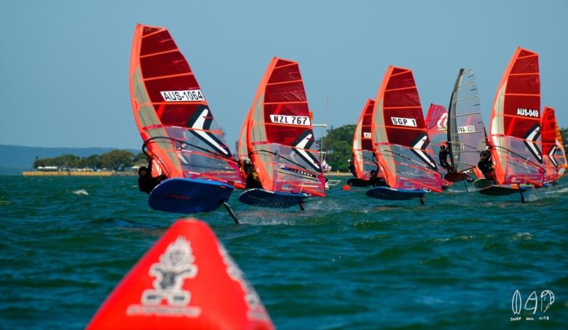 Downunder Pro race start photo copyright Mitch Pearson for SurfSailKite taken at  and featuring the Windsurfing class