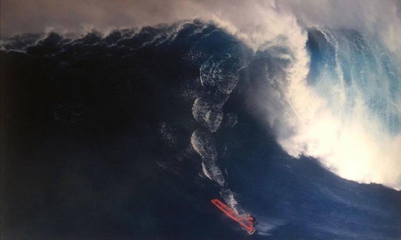 Robby Naish, 56 feet - Men's Biggest Wave - All time - photo © Erik Aeder