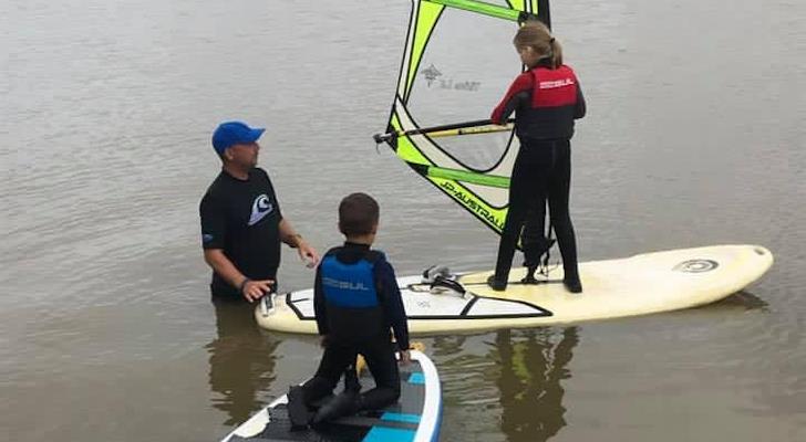 Nick the windsurf bloke teaching photo copyright Royal Yachting Association taken at Royal Yachting Association and featuring the Windsurfing class