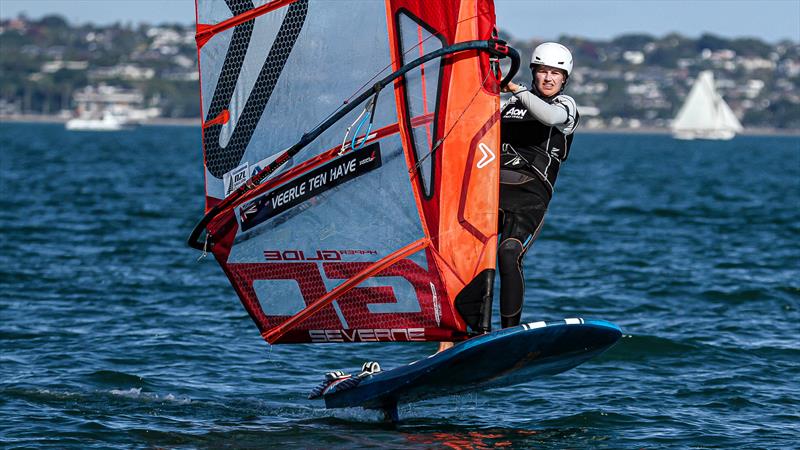 Oceanbridge NZL Sailing Regatta - Wakatere BC April 11, 2021 photo copyright Richard Gladwell / Sail-World.com / nz taken at Wakatere Boating Club and featuring the Windsurfing class