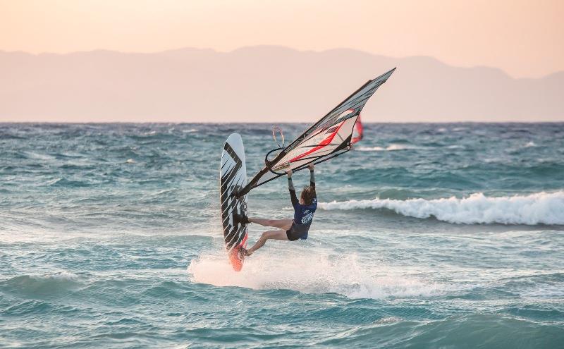 Maaike Huvermann once again dominating the womens fleet - 2021 EFPT Theologos, day 2 photo copyright PROtography Official taken at  and featuring the Windsurfing class
