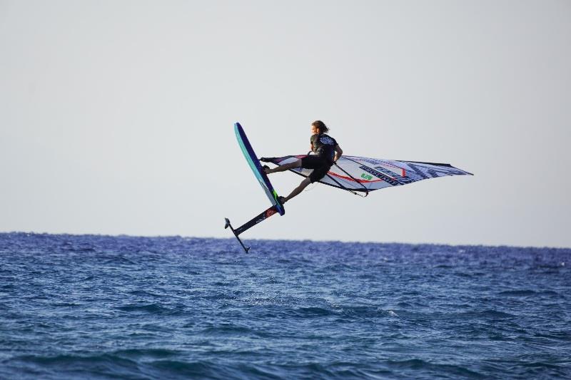 Julian Wiemar going for a Shaka on his Foil photo copyright EFPT taken at  and featuring the Windsurfing class
