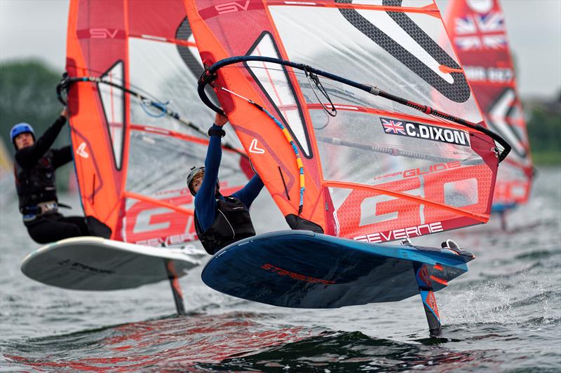Foiling action at the Windsurfer Cup at Grafham Water Sailing Club - photo © Paul Sanwell / OPP