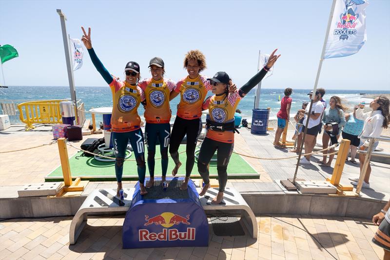 Women's podium - Gran Canaria Windsurfing Worlds day 2 photo copyright Gran Canaria Windsurfing World Cup taken at  and featuring the Windsurfing class