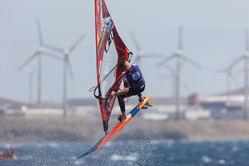 Liam Dunkerbeck in action - Gran Canaria Windsurfing Worlds 2022 photo copyright Jesús de León taken at  and featuring the Windsurfing class