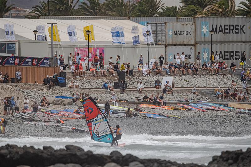 People focused on the final - Gran Canaria Windsurfing World Cup 2022 photo copyright Delfour Photographer taken at  and featuring the Windsurfing class