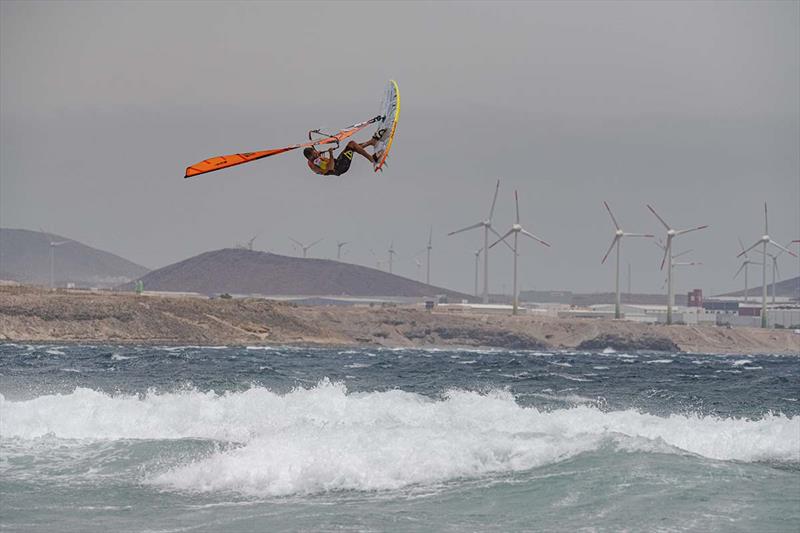 Ricardo Campello (Venezuela) holds the third place - Gran Canaria Windsurfing World Cup 2022 photo copyright Delfour Photographer taken at  and featuring the Windsurfing class