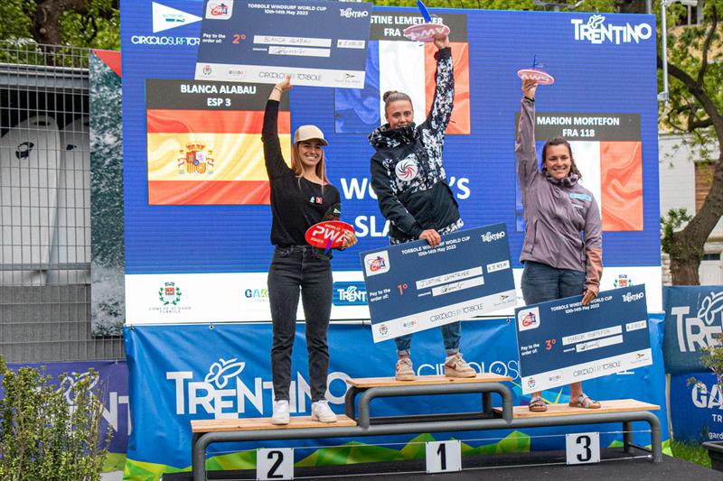 Women's podium - 2023 PWA Torbole World Cup Garda - photo © Elena Giolai