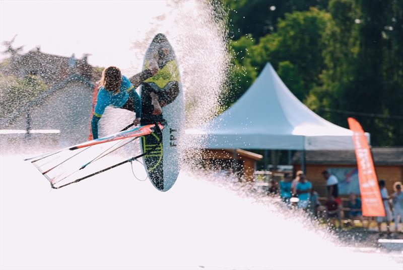 Adam Sims reminding everyone of his Tow-In finesse! - 2023 EFPT Vesoul - photo © Freestyle Pro Tour