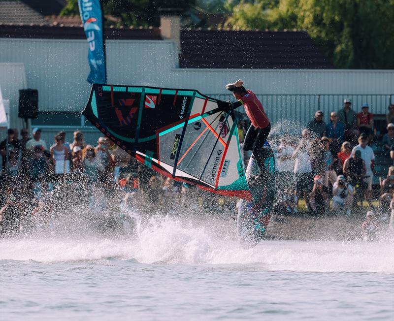 Foivos Tsoupras with a tiebreaker move - the Air Cana Brava photo copyright Freestyle Pro Tour taken at  and featuring the Windsurfing class