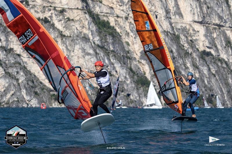 2023 Torbole Youth, Junior & Master IFCA Slalom Europeans photo copyright Elena Giolai taken at Circolo Surf Torbole and featuring the Windsurfing class