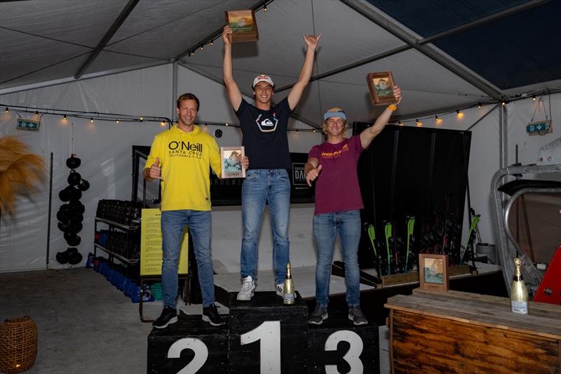 The 2023 EFPT Overal Podium. 1st Lennart Neubauer, 2nd Steven Van Broeckhoven, 3rd Yentel Caers - photo © Freestyle Pro Tour