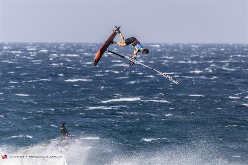 Philip Koester claims an eighth Pozo title on day 2 of the Gran Canaria Gloria Windsurf World Cup photo copyright John Carter taken at  and featuring the Windsurfing class