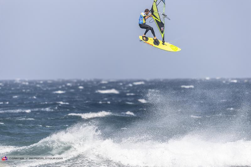 Marcilio Browne also earns a perfect 10 on day 1 of the Gran Canaria Gloria Windsurf World Cup photo copyright John Carter taken at  and featuring the Windsurfing class