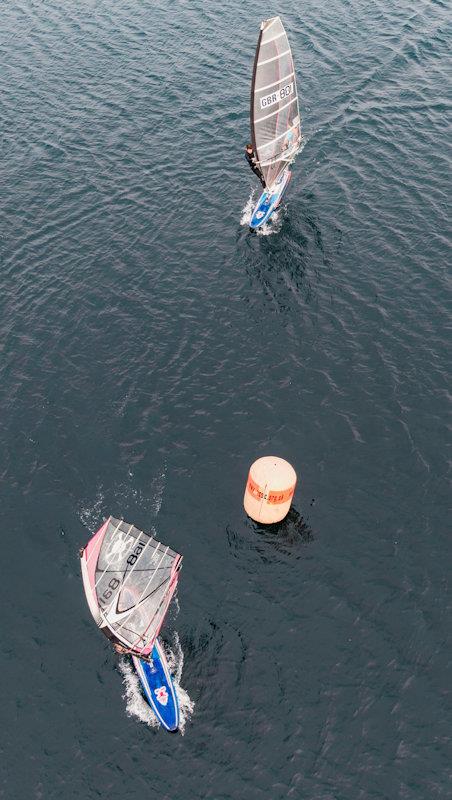 Windsurfers - Notts County SC First of Year Race photo copyright David Eberlin taken at Notts County Sailing Club and featuring the Windsurfing class