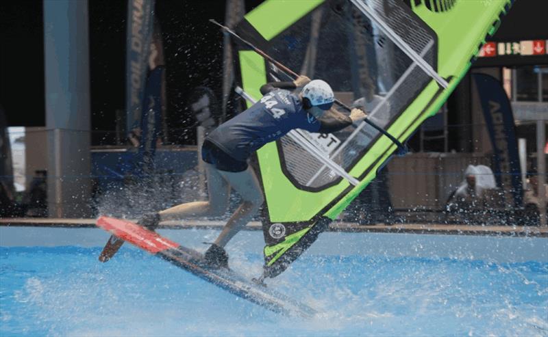 Lisa made an impression on Day 1, being the last rider to leave the pool and trying a large variety of different moves in her runs - FPT Boot Düsseldorf 2026  - photo © Freestyle Pro Tour