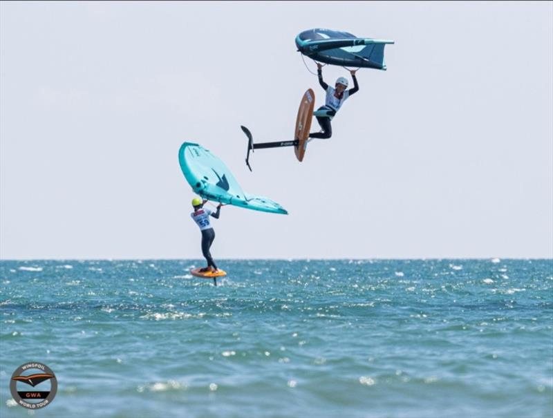 Women in wingfoiling photo copyright Laci Kobulsky taken at  and featuring the Wing Foil class