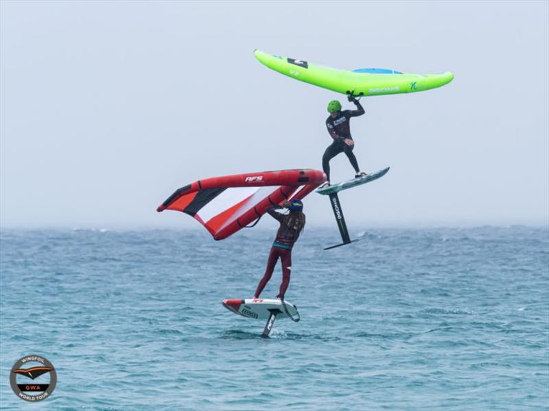 GWA Tarifa Wing Pro 2021 - Day 1 photo copyright Samuel Cardenas taken at  and featuring the Wing Foil class