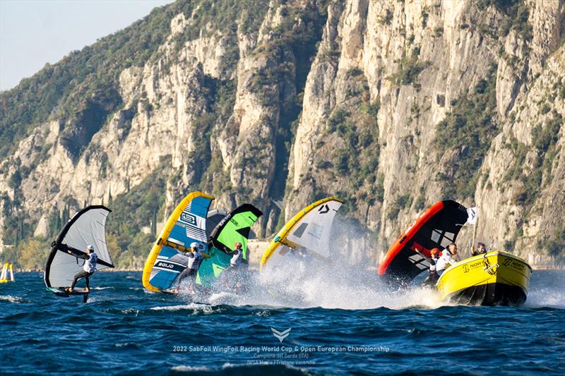 Racing is a new discipline for Novotná but she sees a bright future - SabFoil 2022 WingFoil Racing World Cup & Open Europeans photo copyright IWSA Media taken at  and featuring the Wing Foil class