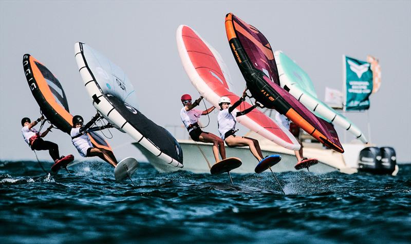Up to 8 races on the cards for Saturday's schedule - Ad Ports Group Wingfoil Racing World Cup Abu Dhabi, Day 2 - photo © IWSA / Robert Hajduk