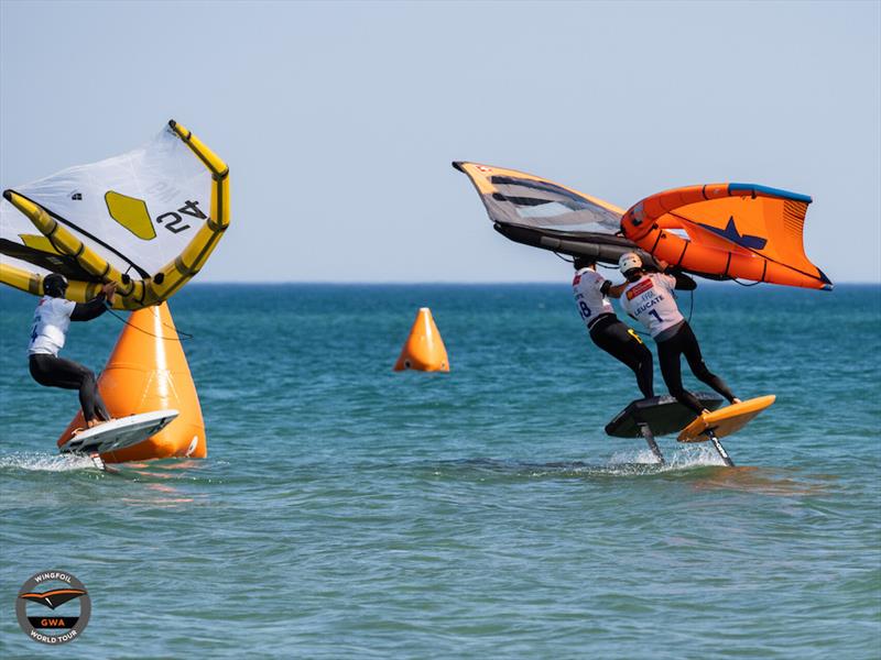 Camille Bouyer and Titouan Galea - GWA Wingfoil World World Cup France photo copyright Samuel Cardenas taken at  and featuring the Wing Foil class