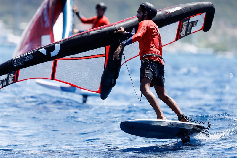 2023 Antigua Wingfoil Championship, day 3 photo copyright Paul Wyeth taken at  and featuring the Wing Foil class