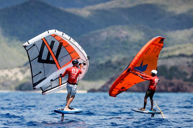 2023 Antigua Wingfoil Championship, day 3 photo copyright Paul Wyeth taken at  and featuring the Wing Foil class