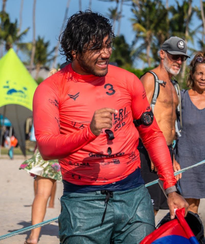 Golito grabbed his Golden Ticket and battled all the way to the bronze - 2023 WingFoil Racing World Cup Brazil photo copyright IWSA Media taken at  and featuring the Wing Foil class