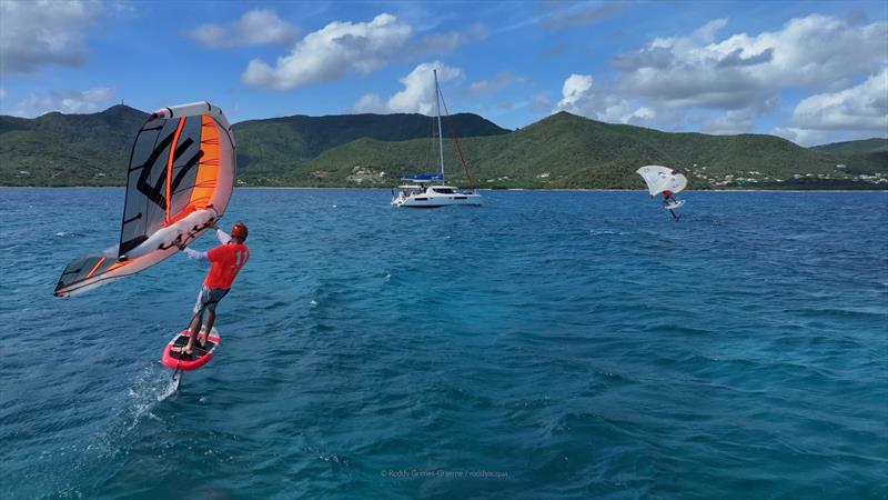 Antigua Wingfoil Championship Race Day 1 photo copyright Roddy Grimes-Greame taken at Antigua Yacht Club and featuring the Wing Foil class