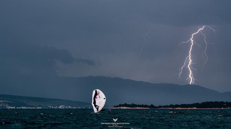 Very, very frightningdeed - 2024 WingFoil Racing World Cup Turkiye day 2 - photo © IWSA media / Robert Hajduk
