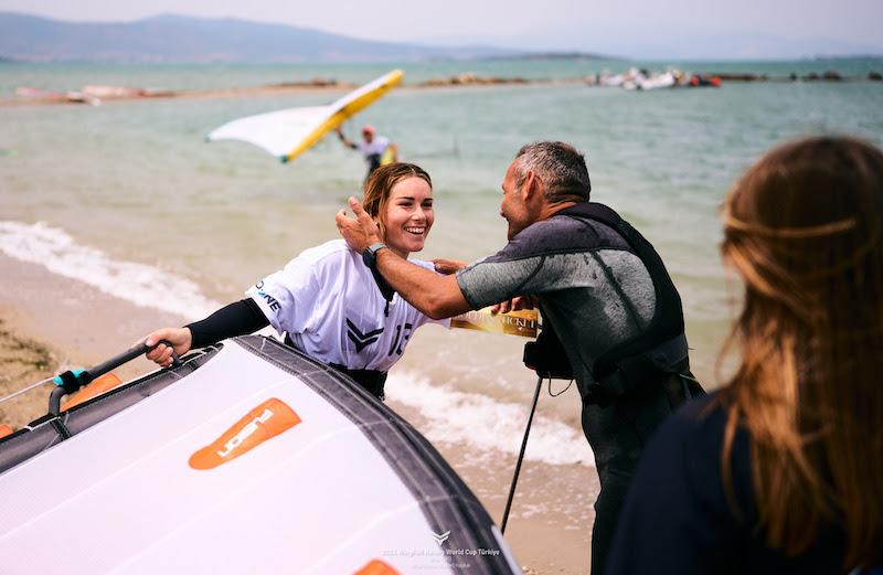  Iset Segura wins the Golden Ticket in the long distance race - 2024 WingFoil Racing World Cup Turkiye photo copyright IWSA media/ Robert Hajduk taken at  and featuring the Wing Foil class