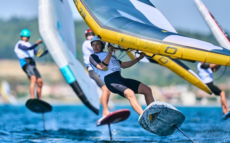 Kamil Manowiecki [POL] held onto second overall even after crashing out in race one - 2025 Dogus Marine Services Formula Wing European Championships - photo © IWSA media / Robert Hajduk