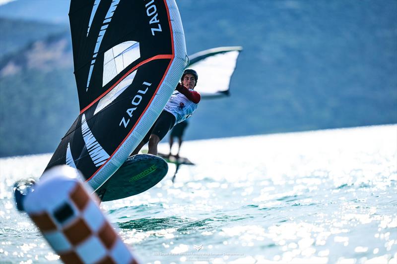 Some riders like Lorenzo Gribaudo [ITA] had moments of glory before getting stuck in the light winds - 2025 Dogus Marine Services Formula Wing European Championships - Day 2 - photo © IWSA media / Robert Hajduk