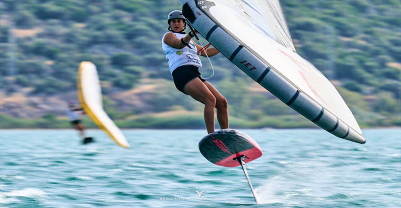 Maddalena Spanu [ITA] rocketed to first in one day] - 2025 Dogus Marine Services Formula Wing European Championships, Day 3 - photo © IWSA media / Robert Hajduk