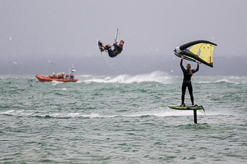 Tom Court, Ellie Aldridge off Cowes today - Cowes Week 2025 Day 3 - photo © CWL / Martin Allen