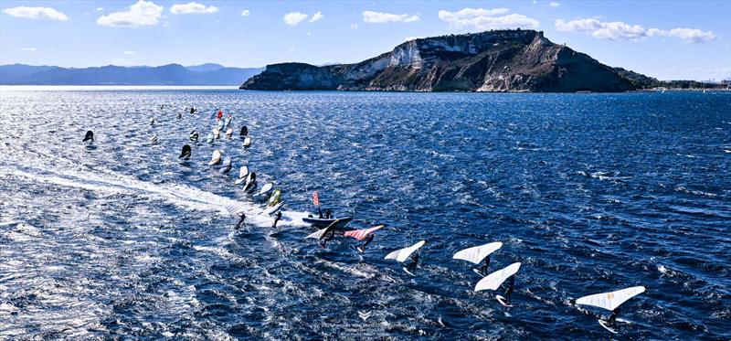 Classic Mistral breeze in the south of Sardinia - 2025 Formula Wing World Championships, Sardinia, Italy - Day 1 - photo © IWSA media / Robert Hajduk