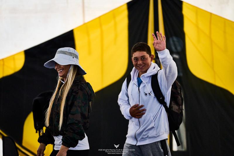 Mathis Ghio let out all his emotions after surviving immense pressure - photo © IWSA media / Robert Hajduk