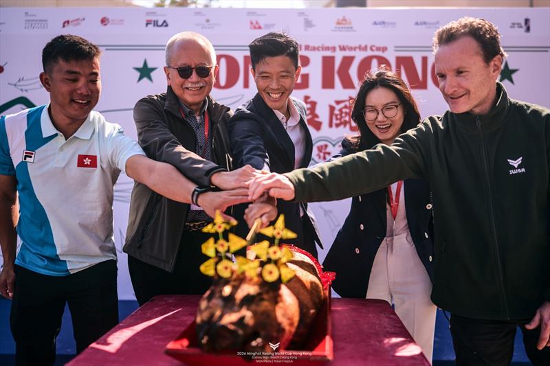 A moment from the opening ceremony - 2026 WingFoil Racing World Cup Hong Kong day 1 - photo © IWSA Media
