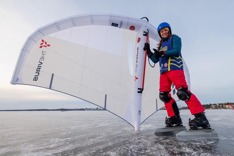 2026 Ice and Snow Sailing World Championships in Västerås, Sweden - Day 2 photo copyright Richard Ström taken at  and featuring the Wing Foil class