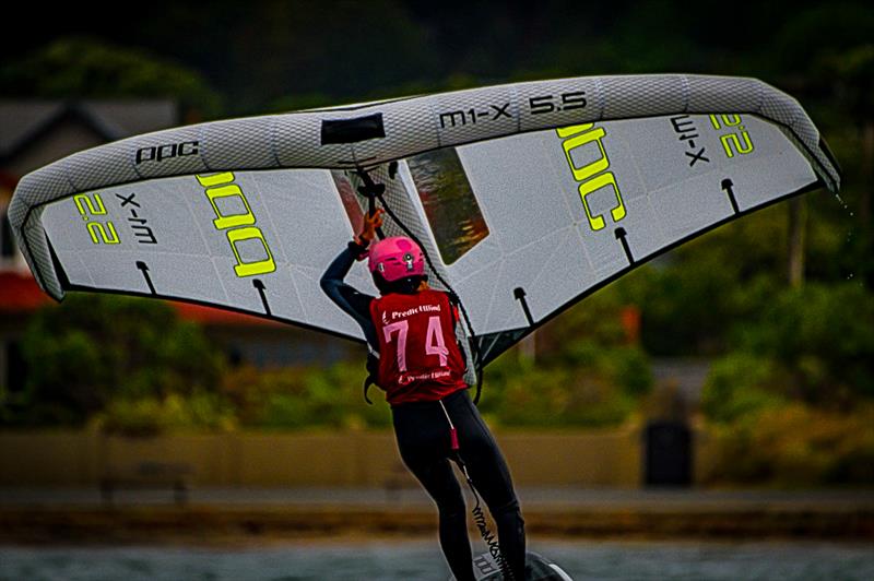 Cristiana Chiappini-Brodie (NZL) - Day 2 - PredictWind WingFoil Nationals - Worser Bay - March 14, 2026 - photo © Mel Parkin - Widelens photography