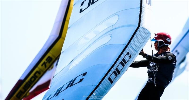 Sean Herbert is seventh overall after Day 1 of the Formula Wing European Championships in Naples photo copyright IWSA Media taken at Naples Yacht Club and featuring the Wing Foil class