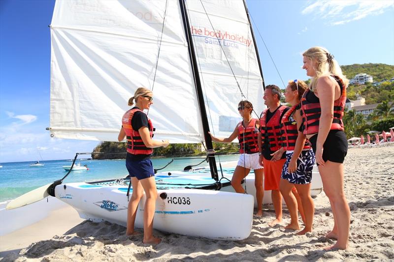 Spring Sail masterclass at BodyHoliday Saint Lucia with Olympic gold medallist Saskia Clark photo copyright BodyHoliday taken at BodyHoliday Saint Lucia Sailing Club & School and featuring the X-Treme 26 class