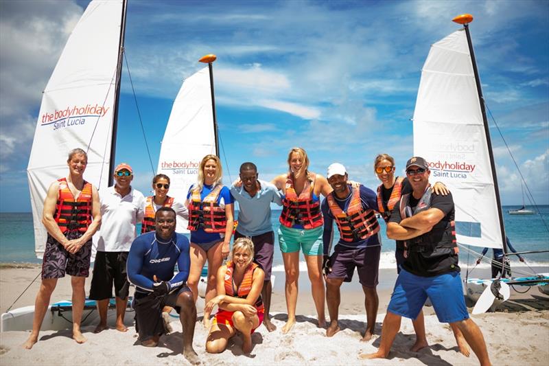 Spring Sail masterclass at BodyHoliday Saint Lucia with Olympic gold medallist Saskia Clark photo copyright BodyHoliday taken at BodyHoliday Saint Lucia Sailing Club & School and featuring the X-Treme 26 class